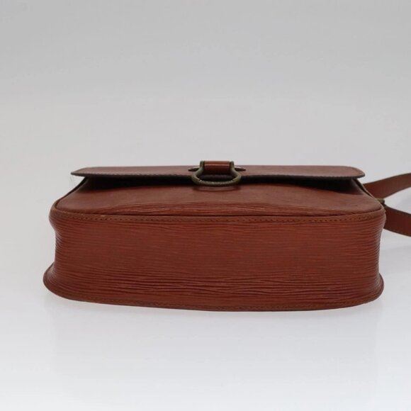 LOUIS VUITTON Epi Saint Cloud GM Shoulder Bag Brown M52193 LV Auth 111133 - Picture 6 of 15